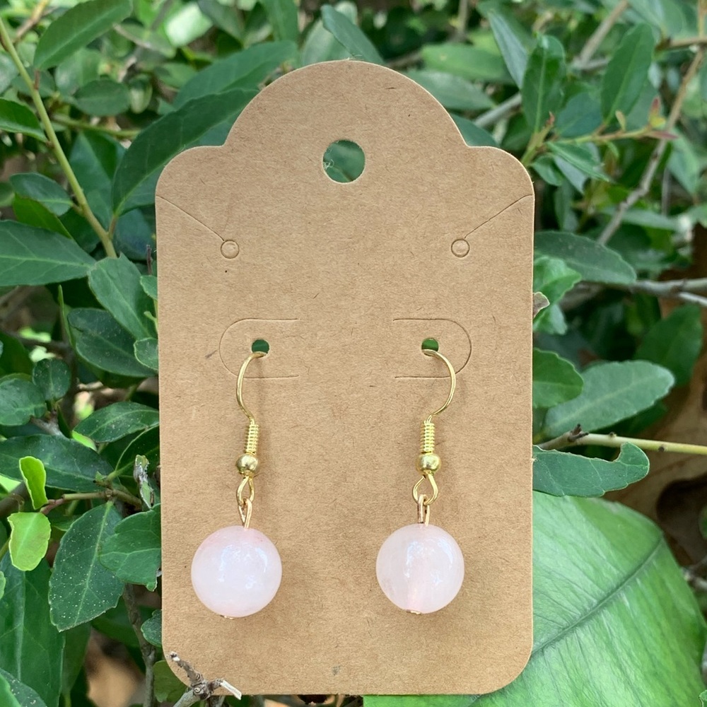 Rose Quartz earrings